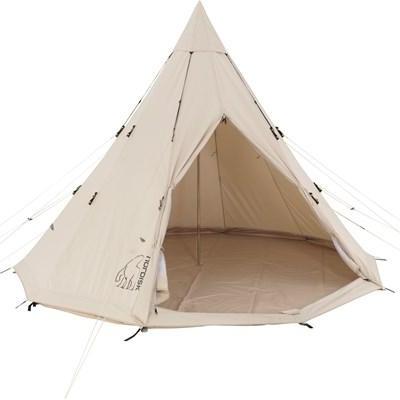 Alfheim 19 6 m2 142014 nordisk classic retro tepee tent technical cotton floor front open